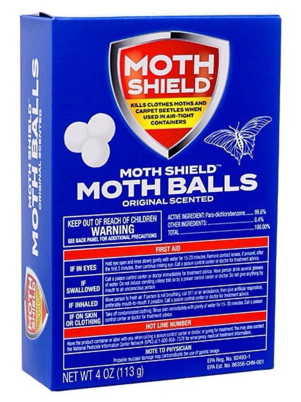 Moth Balls - Original Scented - Blue